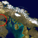 Unexplained “pinging” sounds have been heard at Fury and Helca Strait in the northern territory of Nunavut. (Image: NASA)